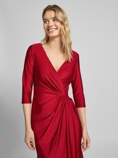 Peek & Cloppenburg UniqueAbendkleid Mit V-Ausschnitt In Dunkelrot