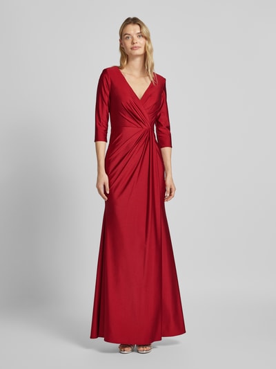 Peek & Cloppenburg UniqueAbendkleid Mit V-Ausschnitt In Dunkelrot