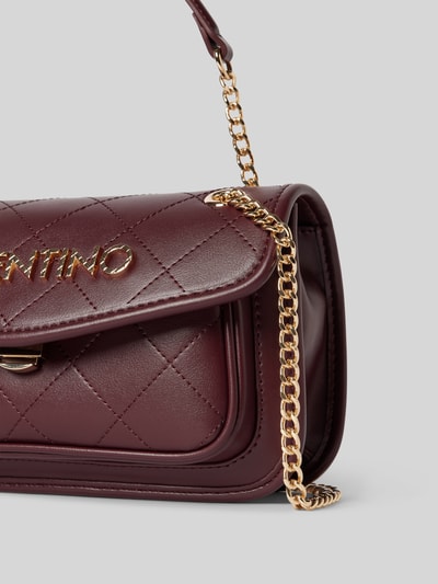 Peek & Cloppenburg VALENTINO BAGSHandtasche Mit Steppnähten Und Label-Applikation Modell 'MANSION' In Bordeaux