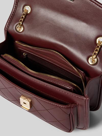 Peek & Cloppenburg VALENTINO BAGSHandtasche Mit Steppnähten Und Label-Applikation Modell 'MANSION' In Bordeaux