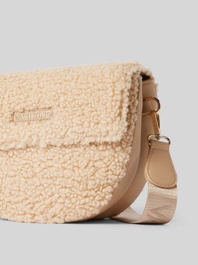 Peek & Cloppenburg VALENTINO BAGSHandtasche Mit Teddyfell Und Label-Applikation Modell 'SPECIAL' In Beige