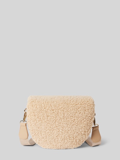 Peek & Cloppenburg VALENTINO BAGSHandtasche Mit Teddyfell Und Label-Applikation Modell 'SPECIAL' In Beige