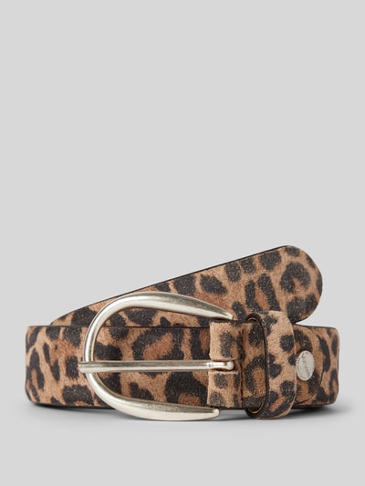 Peek & Cloppenburg VanzettiGürtel aus Leder mit Dornschließe in mittelbraun