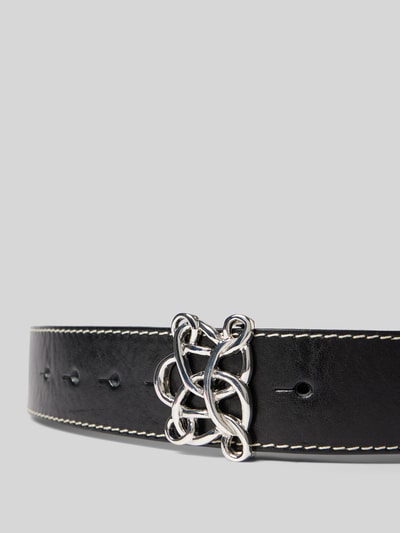Peek & Cloppenburg VanzettiLedergürtel Mit Applikation In Black