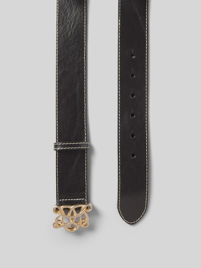 Peek & Cloppenburg VanzettiLedergürtel Mit Pinschließe In Black