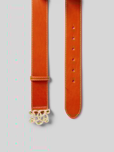 Peek & Cloppenburg VanzettiLedergürtel Mit Pinschließe In Orange