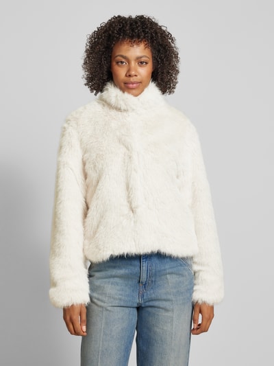 Peek & Cloppenburg Vero ModaRegular Fit Kunstpelzjacke Mit Stehkragen Modell 'MONROE' In Ecru