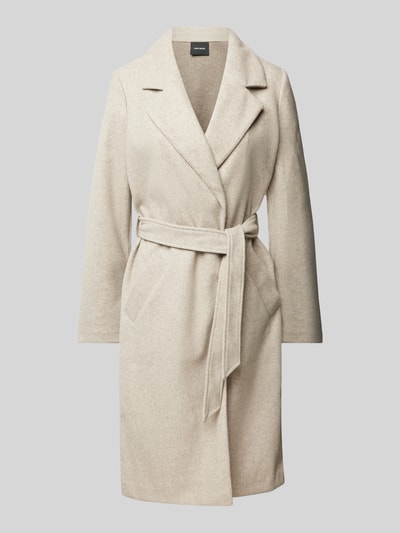 Peek & Cloppenburg Vero ModaTaillierter Mantel Mit Bindegürtel Modell 'FORTUNEAYA' In Beige