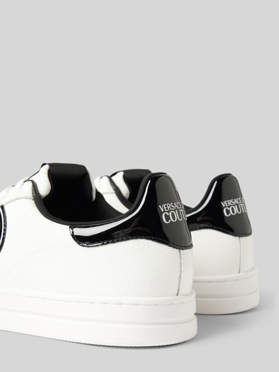 Peek & Cloppenburg Versace Jeans CoutureLedersneaker Mit Label-Details Modell 'FONDO COURT' In Weiss