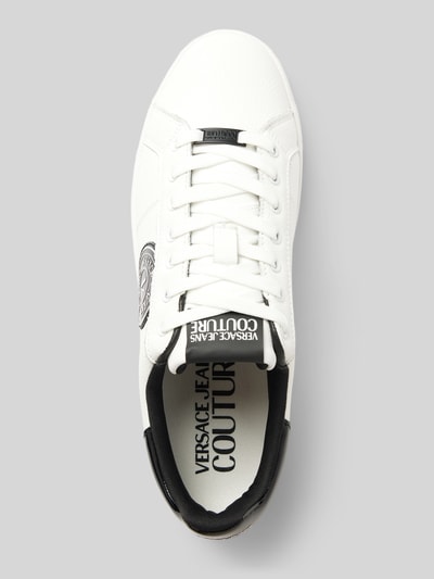 Peek & Cloppenburg Versace Jeans CoutureLedersneaker Mit Label-Details Modell 'FONDO COURT' In Weiss
