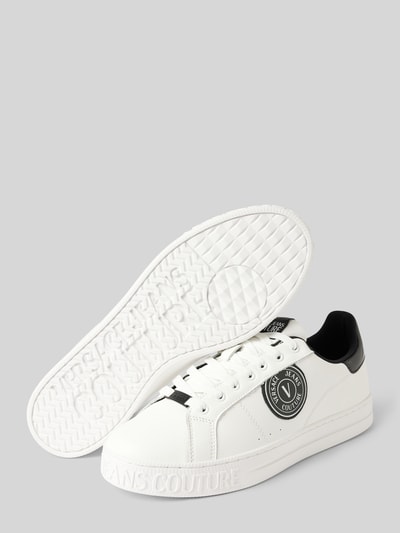 Peek & Cloppenburg Versace Jeans CoutureLedersneaker Mit Label-Details Modell 'FONDO COURT' In Weiss