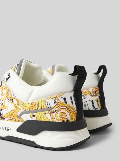 Peek & Cloppenburg Versace Jeans CoutureSneaker Mit Label-Motiv-Print Modell 'FONDO DYNAMIC' In Weiss