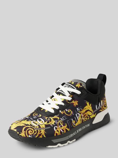 Peek & Cloppenburg Versace Jeans CoutureSneaker mit Label-Motiv-Print Modell 'FONDO DYNAMIC' in black
