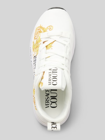 Peek & Cloppenburg Versace Jeans CoutureSneaker Mit Label-Motiv-Print Modell 'FONDO DYNAMIC' In Weiss