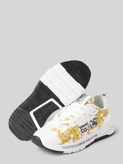 Peek & Cloppenburg Versace Jeans CoutureSneaker Mit Label-Motiv-Print Modell 'FONDO DYNAMIC' In Weiss