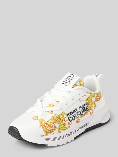 Peek & Cloppenburg Versace Jeans CoutureSneaker mit Label-Motiv-Print Modell 'FONDO DYNAMIC' in weiss