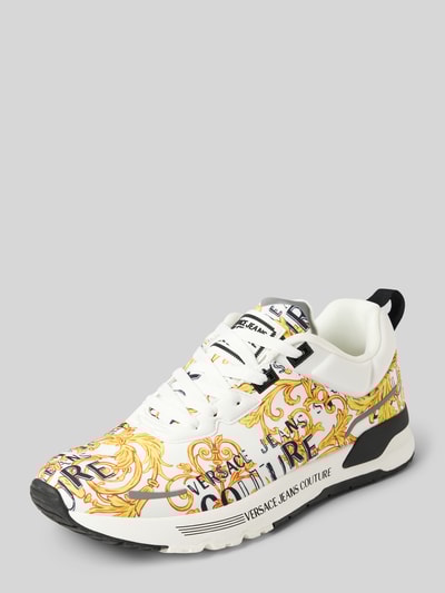 Peek & Cloppenburg Versace Jeans CoutureSneaker mit Label-Motiv-Print Modell 'FONDO DYNAMIC' in weiss