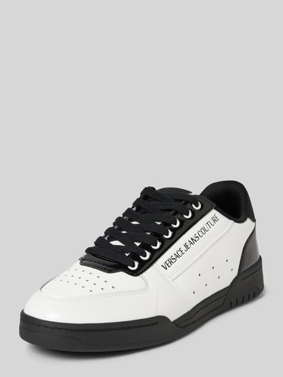 Peek & Cloppenburg Versace Jeans CoutureSneaker mit Label-Schriftzug Modell 'FONDO BROOKLYN' in weiss