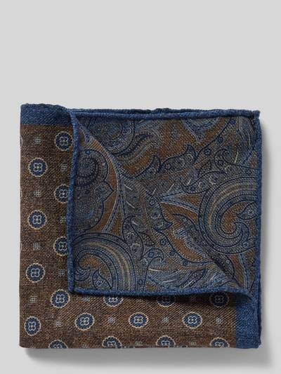 Peek & Cloppenburg VerugiaEinstecktuch mit eingefasstem Saum in mittelbraun