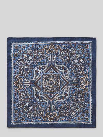 Peek & Cloppenburg VerugiaSeideneinstecktuch Mit Eingefasstem Saum In Marine