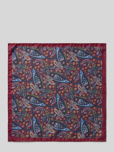 Peek & Cloppenburg VerugiaSeideneinstecktuch Mit Eingefasstem Saum In Aubergine