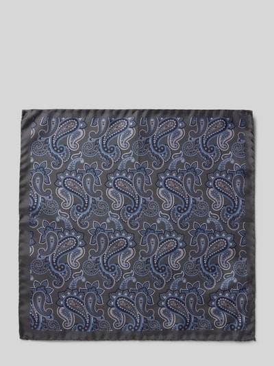 Peek & Cloppenburg VerugiaSeideneinstecktuch Mit Eingefasstem Saum In Anthrazit
