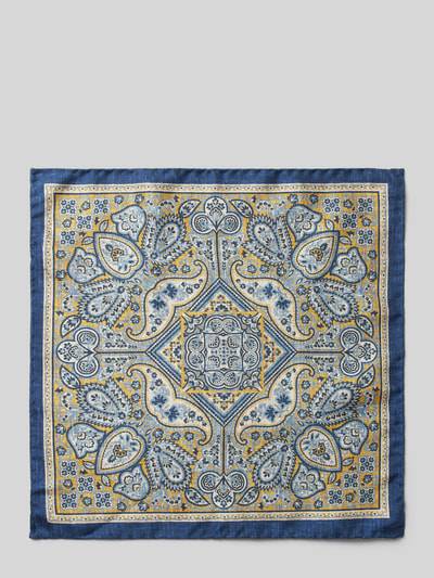 Peek & Cloppenburg VerugiaSeideneinstecktuch Mit Eingefasstem Saum In Royal