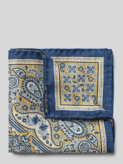 Peek & Cloppenburg VerugiaSeideneinstecktuch mit eingefasstem Saum in royal