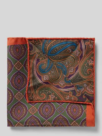 Peek & Cloppenburg VerugiaSeideneinstecktuch mit eingefasstem Saum in gruen