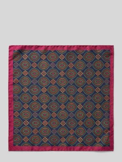 Peek & Cloppenburg VerugiaSeideneinstecktuch Mit Eingefasstem Saum In Marine