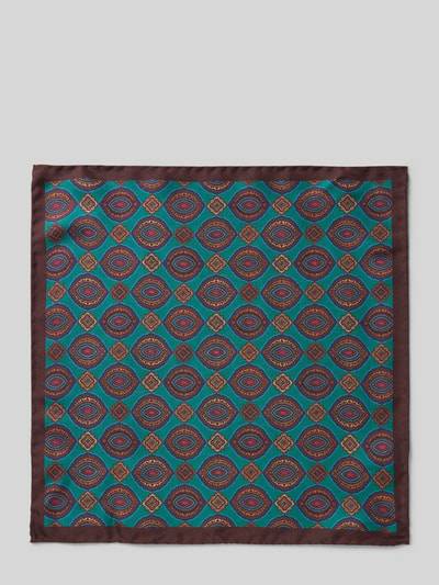 Peek & Cloppenburg VerugiaSeideneinstecktuch Mit Eingefasstem Saum In Petrol