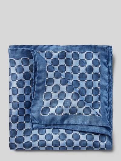 Peek & Cloppenburg VerugiaSeideneinstecktuch mit eingefasstem Saum in marine