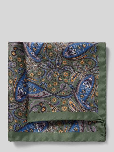Peek & Cloppenburg VerugiaSeideneinstecktuch mit eingefasstem Saum in gruen