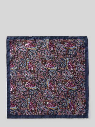 Peek & Cloppenburg VerugiaSeideneinstecktuch Mit Eingefasstem Saum In Marine