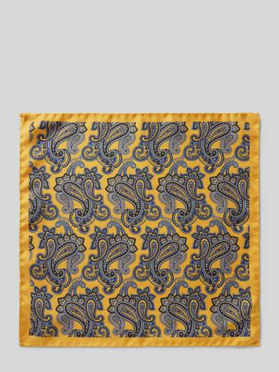 Peek & Cloppenburg VerugiaSeideneinstecktuch Mit Eingefasstem Saum In Gelb