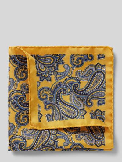Peek & Cloppenburg VerugiaSeideneinstecktuch mit eingefasstem Saum in gelb