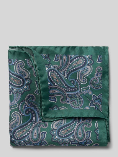 Peek & Cloppenburg VerugiaSeideneinstecktuch mit eingefasstem Saum in gruen