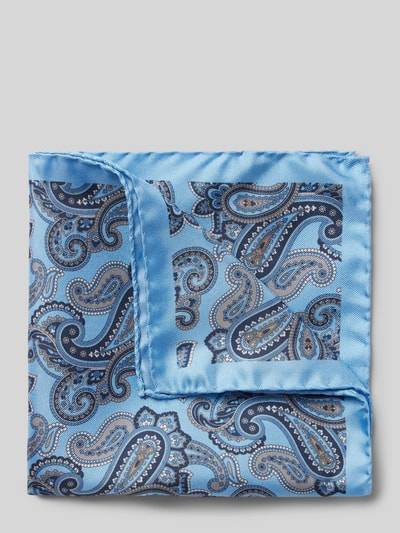 Peek & Cloppenburg VerugiaSeideneinstecktuch mit eingefasstem Saum in bleu