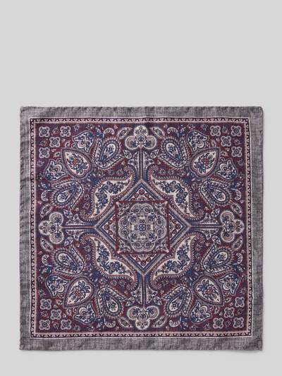 Peek & Cloppenburg VerugiaSeideneinstecktuch Mit Eingefasstem Saum In Rot