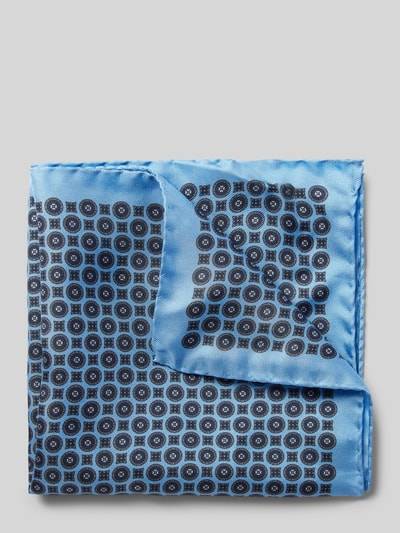 Peek & Cloppenburg VerugiaSeideneinstecktuch mit eingefasstem Saum in bleu