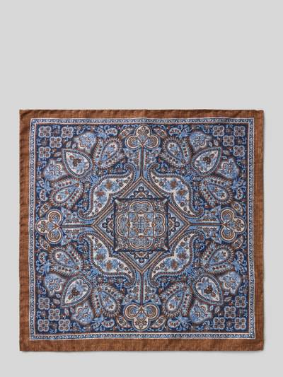 Peek & Cloppenburg VerugiaSeideneinstecktuch Mit Eingefasstem Saum In Hellbraun