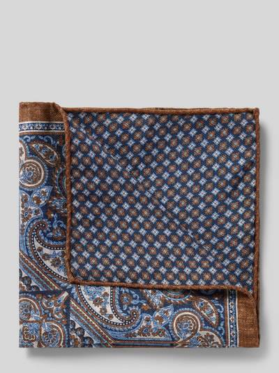 Peek & Cloppenburg VerugiaSeideneinstecktuch mit eingefasstem Saum in hellbraun