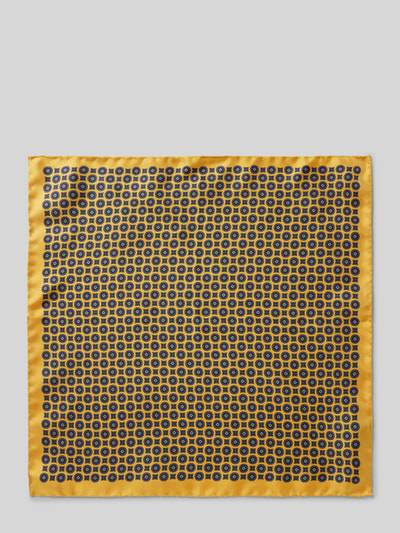 Peek & Cloppenburg VerugiaSeideneinstecktuch Mit Eingefasstem Saum In Gelb