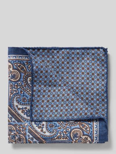 Peek & Cloppenburg VerugiaSeideneinstecktuch mit eingefasstem Saum in marine