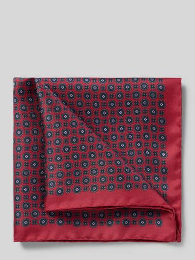 Peek & Cloppenburg VerugiaSeideneinstecktuch mit eingefasstem Saum in rot