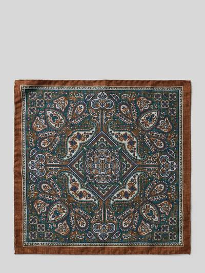 Peek & Cloppenburg VerugiaSeideneinstecktuch Mit Eingefasstem Saum In Camel