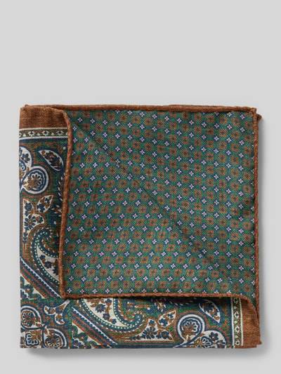 Peek & Cloppenburg VerugiaSeideneinstecktuch mit eingefasstem Saum in camel