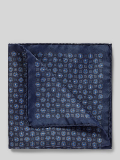 Peek & Cloppenburg VerugiaSeideneinstecktuch mit eingefasstem Saum in marine