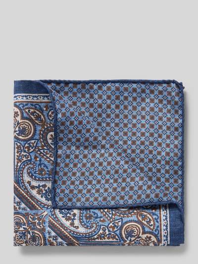 Peek & Cloppenburg VerugiaSeideneinstecktuch mit eingefasstem Saum in marine