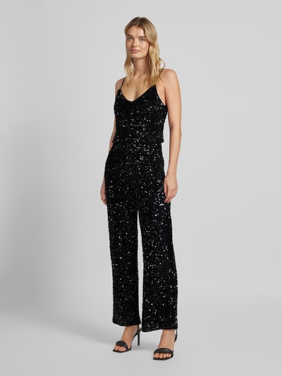 Peek & Cloppenburg VilaJumpsuit mit Paillettenbesatz Modell 'FAITH' in black